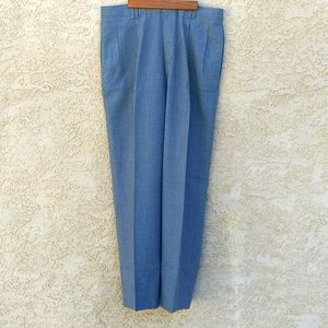 Vintage Mens Dress Pants Grey 33x32